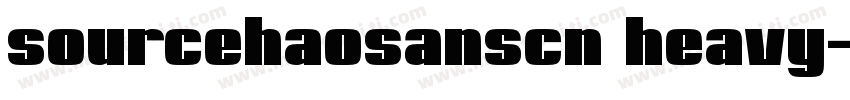 sourcehaosanscn heavy字体转换